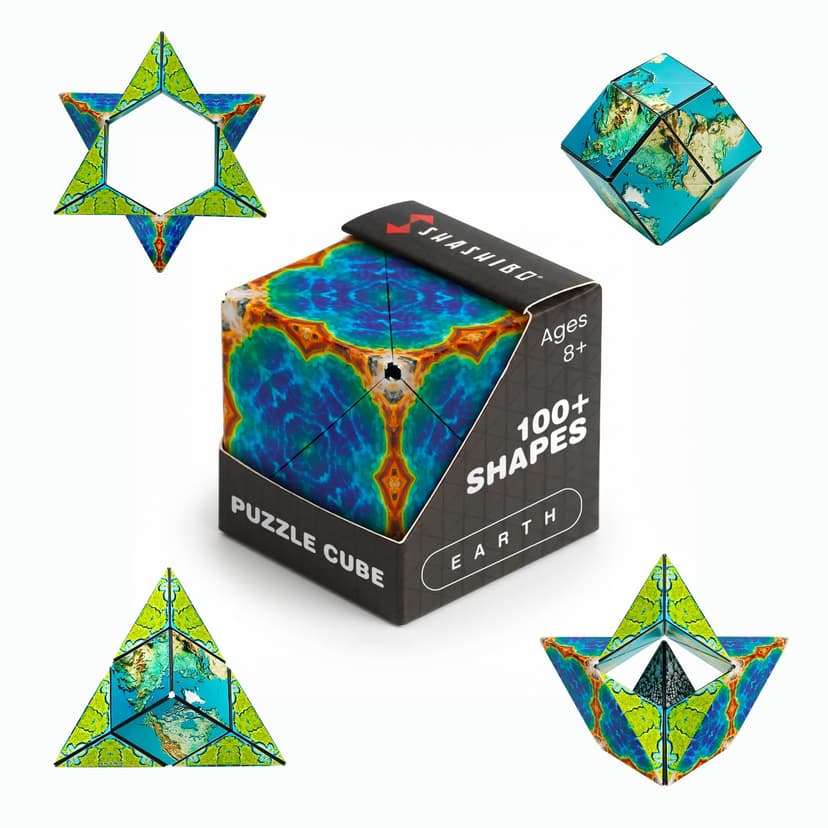 Shashibo DODECA Magnetic Puzzle Cube, Stress Relief Fidget Toy | 100+ Possible Shapes, Sensory Fidget Toy For Adults & Kids, Fun Shape Shifting Puzzle Box For All Ages