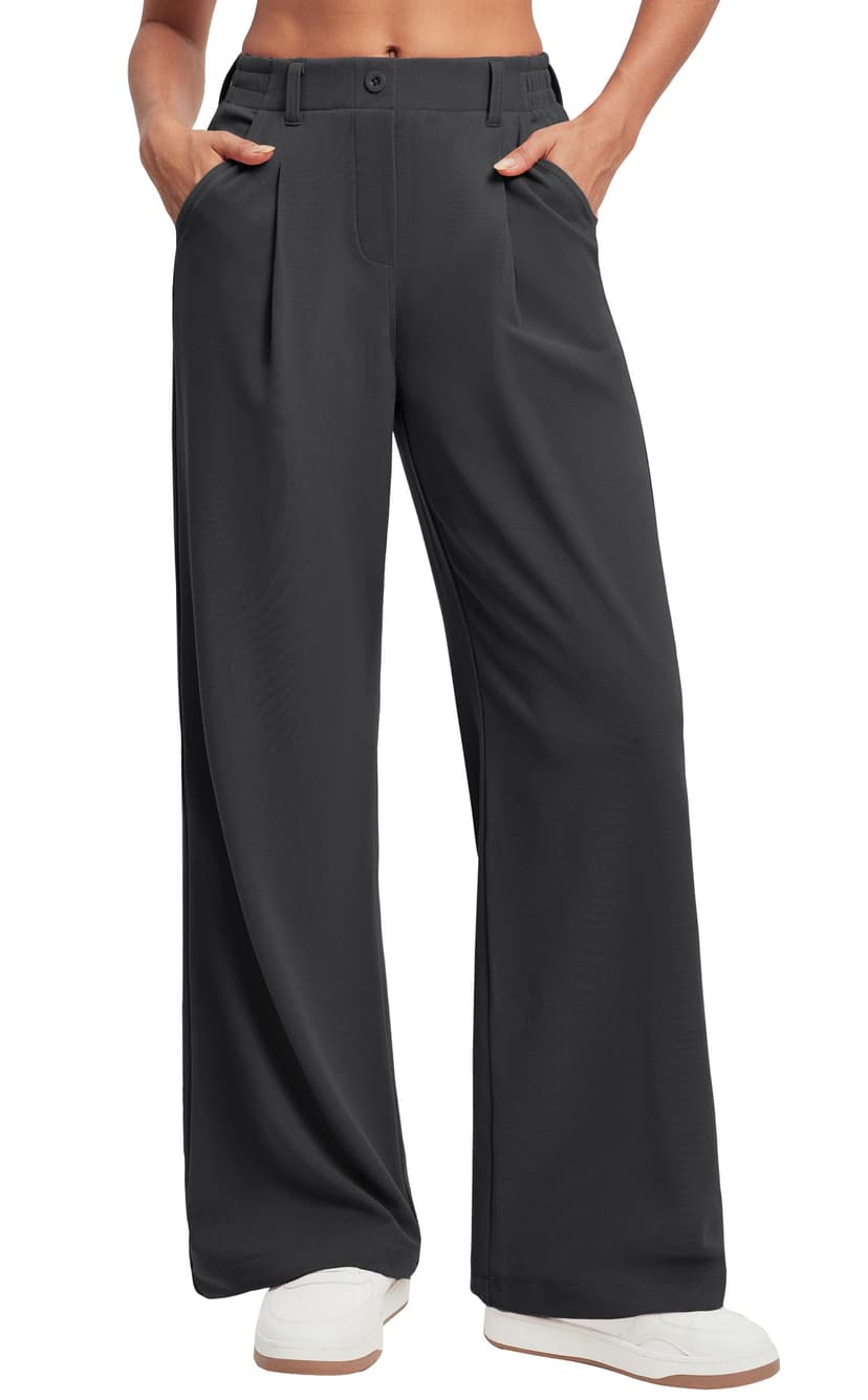 Ewedoos Wide Leg Pants Woman Stretchy Work Dress Pants Women Trendy 2026 Business Casual Outfits Comfort Fit Slacks Trousers