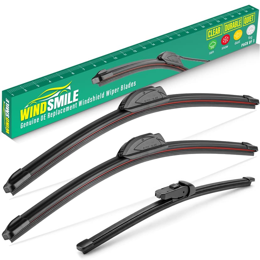 26" 16" 11" Windshield Wiper Blades Replacement for Hyundai Santa Fe 2024 2025 Premium All Weather Front Rear Wipers Set - OEM Quality (Pack of 3)