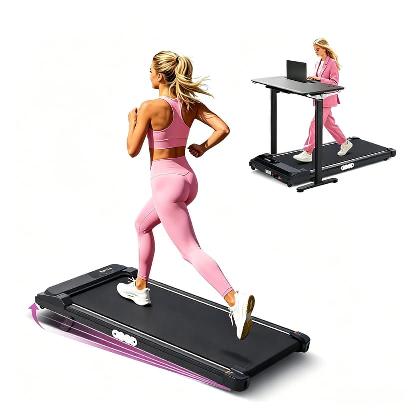 Walking Pad Treadmill with Incline, 0.6-7.6MPH Portable Treadmill for Home Small, 3.0HP Electric Mini Treadmills for Home Exercising, Under Desk Walking Pad Treadmill for Small Spaces, 350LBS