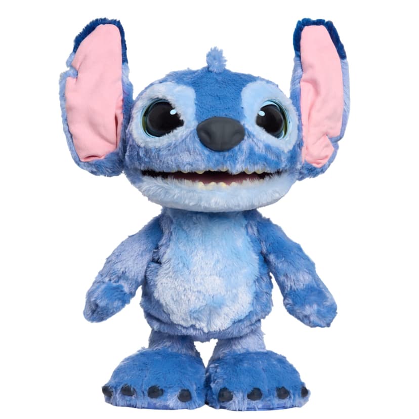 Disney Stitch Ultimate Stitch Interactive 17" Plush Toy, 100+ Sounds & Reactions, Inspired by Disney’s Live-Action Lilo & Stitch Film, New Movie Toy for Fans, Girls, Boys, Kids 3+ by Just Play