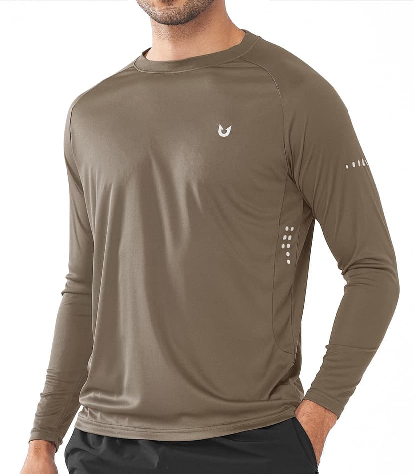 NORTHYARD Men's Sun Shirts Long Sleeve UPF 50+ Swim Running Fishing Hiking | Quick Dry Lightweight Rash Guard, Moisture Wicking, Cool UV SPF, Athletic Workout Gym Sports, Water Beach Swimming