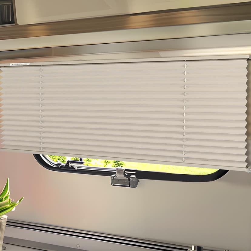RVINGPRO RV Blinds for Camper Windows, RV Window Shades, 32"W x 24"L, Grey | Camper Replacement Blinds, Privacy Protection, for RV, Camper, Travel Trailer
