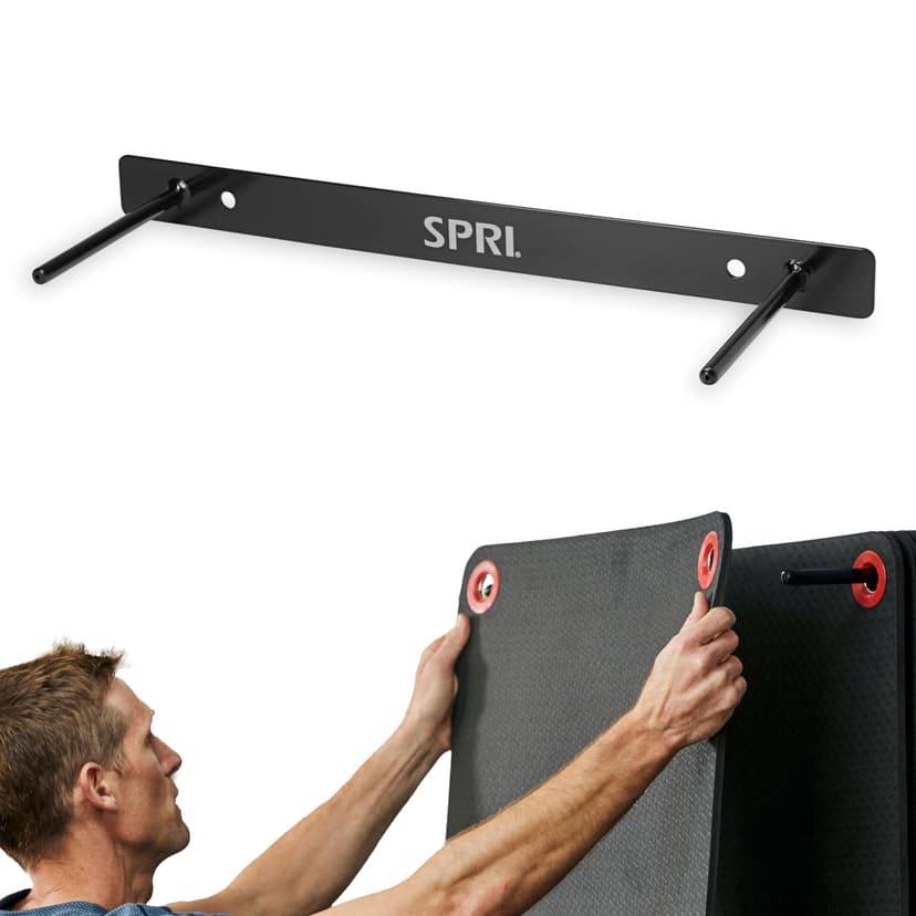SPRI Hanging Exercise Mats for Gyms, Closed-Cell Foam Yoga & Fitness Mats with Grommets, Thick Workout Mats for Studios & Group Fitness Classes