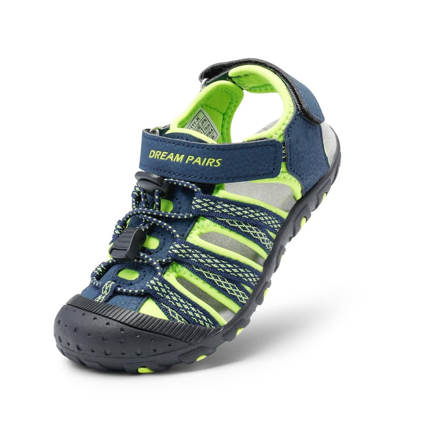 DREAM PAIRS Boys Girls Summer Outdoor Athletic Sport Sandals Hiking Beach Casual Water Closed Toe Adjustable Multicolor for Toddler/Little/Big Kids
