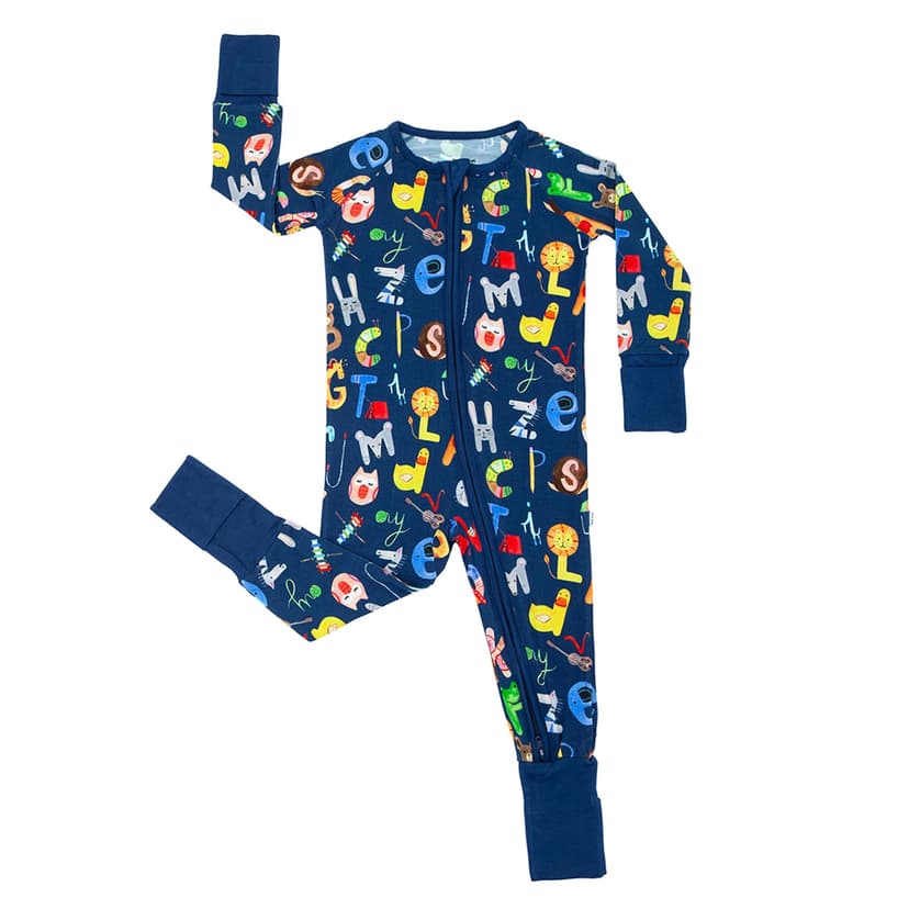 Little Sleepies Pajamas for Baby Boys & Girls, Viscose from Bamboo Baby Pajamas, Sleepers, 2-Way Zipper PJs