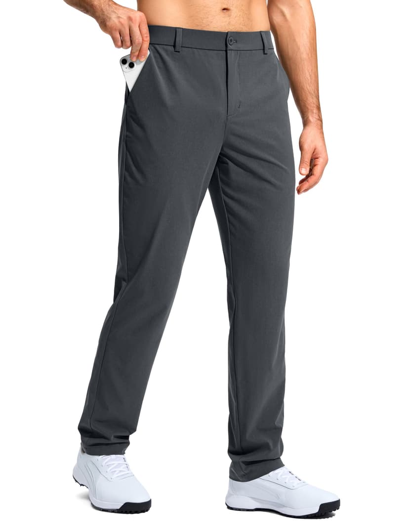 G Gradual Mens Golf Pants Stretch Dress Casual Pants 30"/32"/34" Lightweight Work Travel Slacks for Men with 4 Pockets