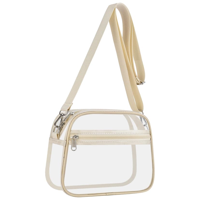 USPECLARE Clear Bag for Stadium Events Clear Sports Fan Handbags Purses | Unisex 0.4 mm Thickened Waterproof PVC,Approved for Concerts,Game Days,Outdoor Events