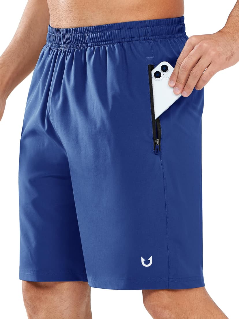 NORTHYARD Men's Athletic Running Shorts Quick Dry Lightweight Zip Pockets | 5", 7", 9" Inseam, Unlined, Adjustable Waist, Moisture Wicking, 4-Way Stretch, UPF 50+, Workout Gym Tennis Basketball Hiking