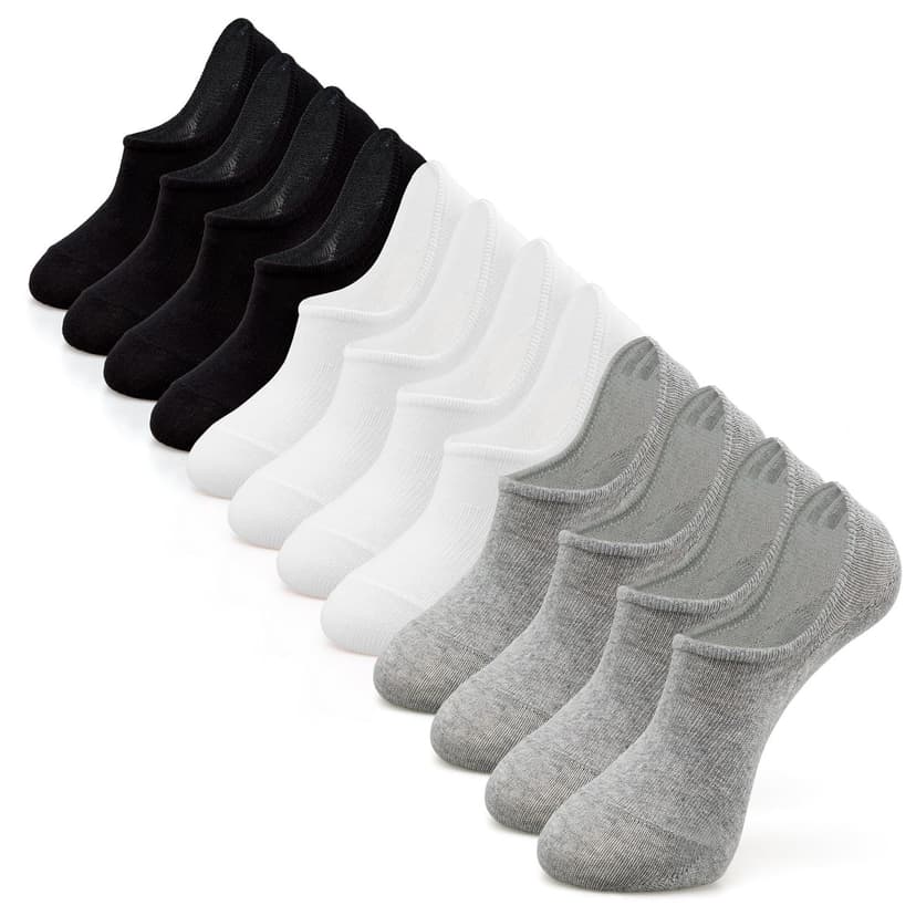 IDEGG No Show Socks Women & Men Low Cut Ankle Short Anti-slid Athletic Running Casual Invisible Liner Socks