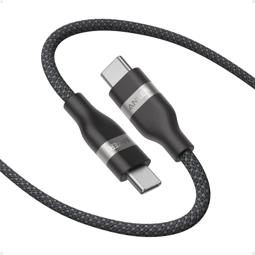 Anker Nano USB C Cable, 240W Flexible Multi-Color Braided Cord, Fast Charging Type C Charger for iPhone 17 Series, MacBook Pro and More (Black, 6ft)