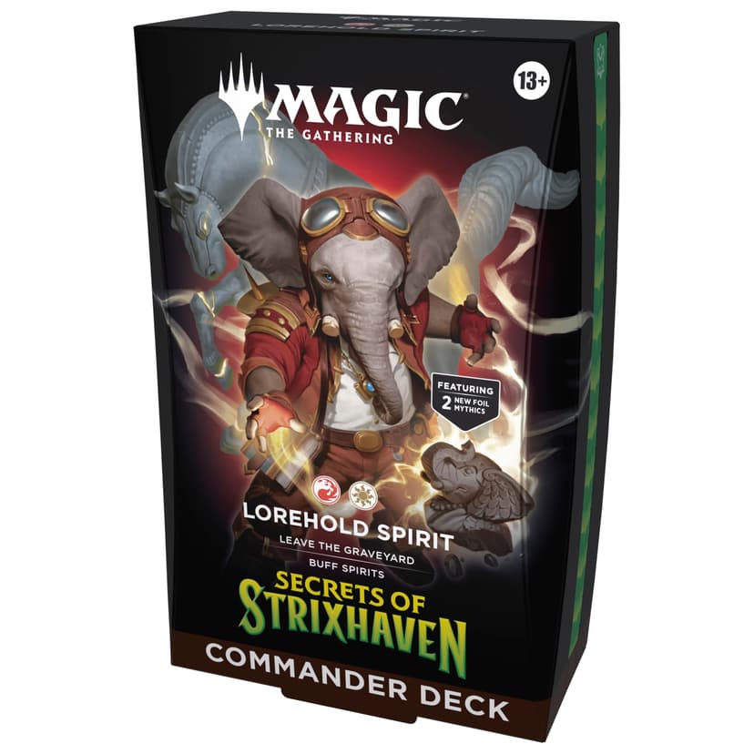 Magic: The Gathering Secrets of Strixhaven Commander Deck - Lorehold Spirit (100-Card Deck, Deck Box + Accessories)