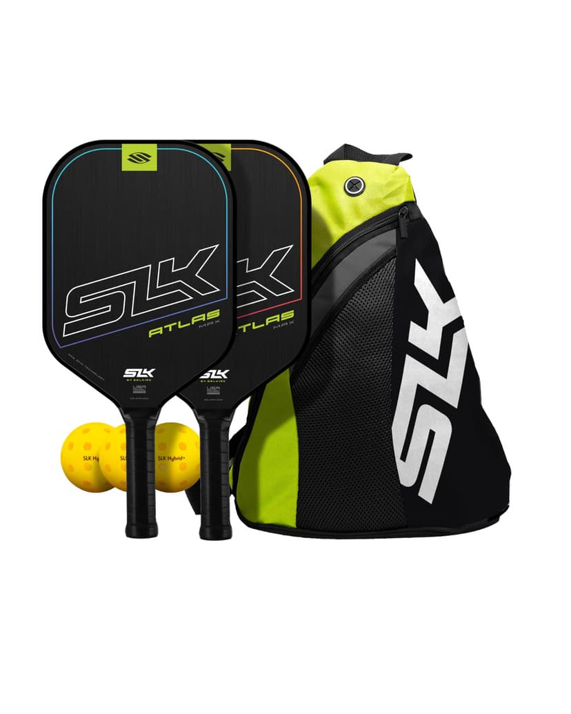 Selkirk Sport SLK Neo Pickleball Paddles Set of 2 + Pickleballs + Sling Bag | Pickle Ball Rackets 2 Pack in Graphite or Fiberglass, with an Expanded Sweet Spot