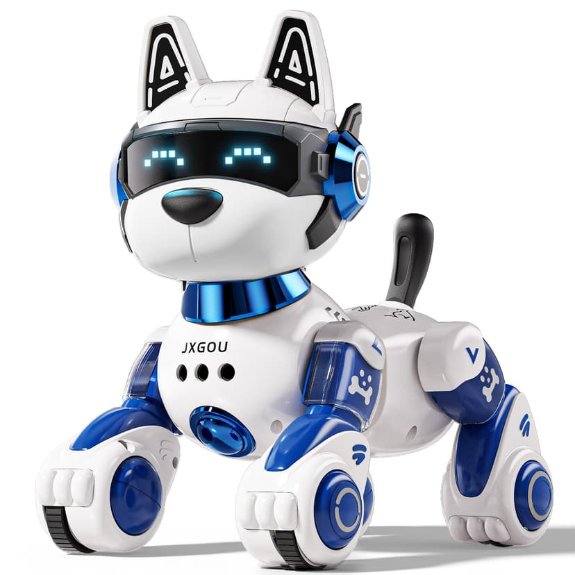 Ozega Smart Robot Dog, 2.4GHz Remote Control Robot Dog Toys for Kids 5-7 8-12, Voice & APP Control, Interactive Realistic Robot Puppy Toys for 5 6 7 8 9 10 11 12 Year Old Boys, Birthday Boy Girl Gift