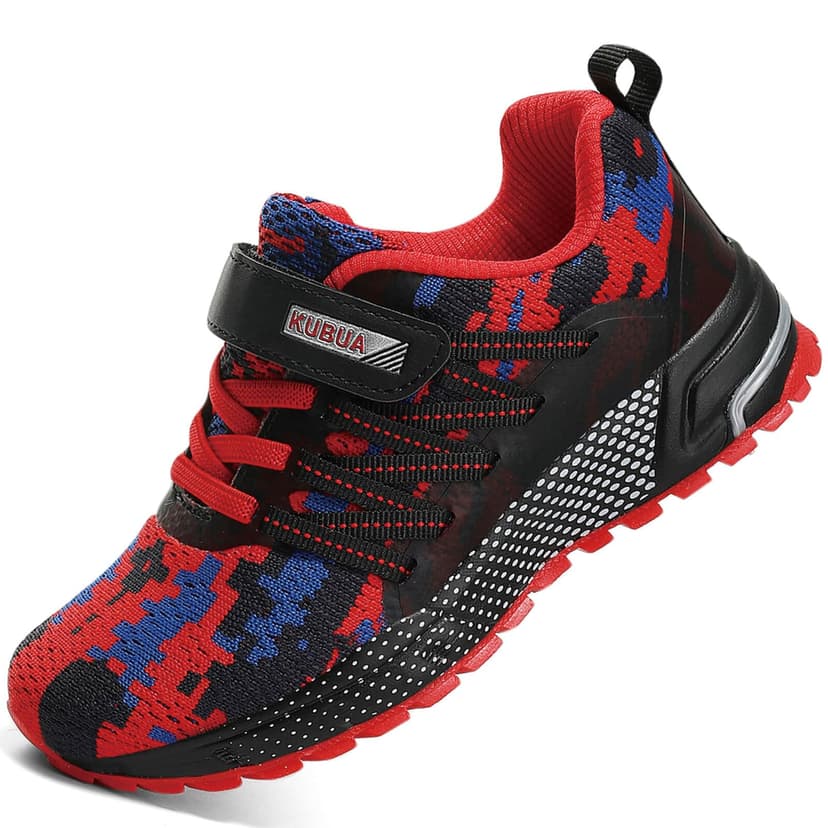 KUBUA Kids Sneakers Lightweight Boys Girls Tennis Shoes | Breathable, Comfortable, Non Slip, Easy to Put On, Running, Walking, Gym, School, Daily Play, Toddler