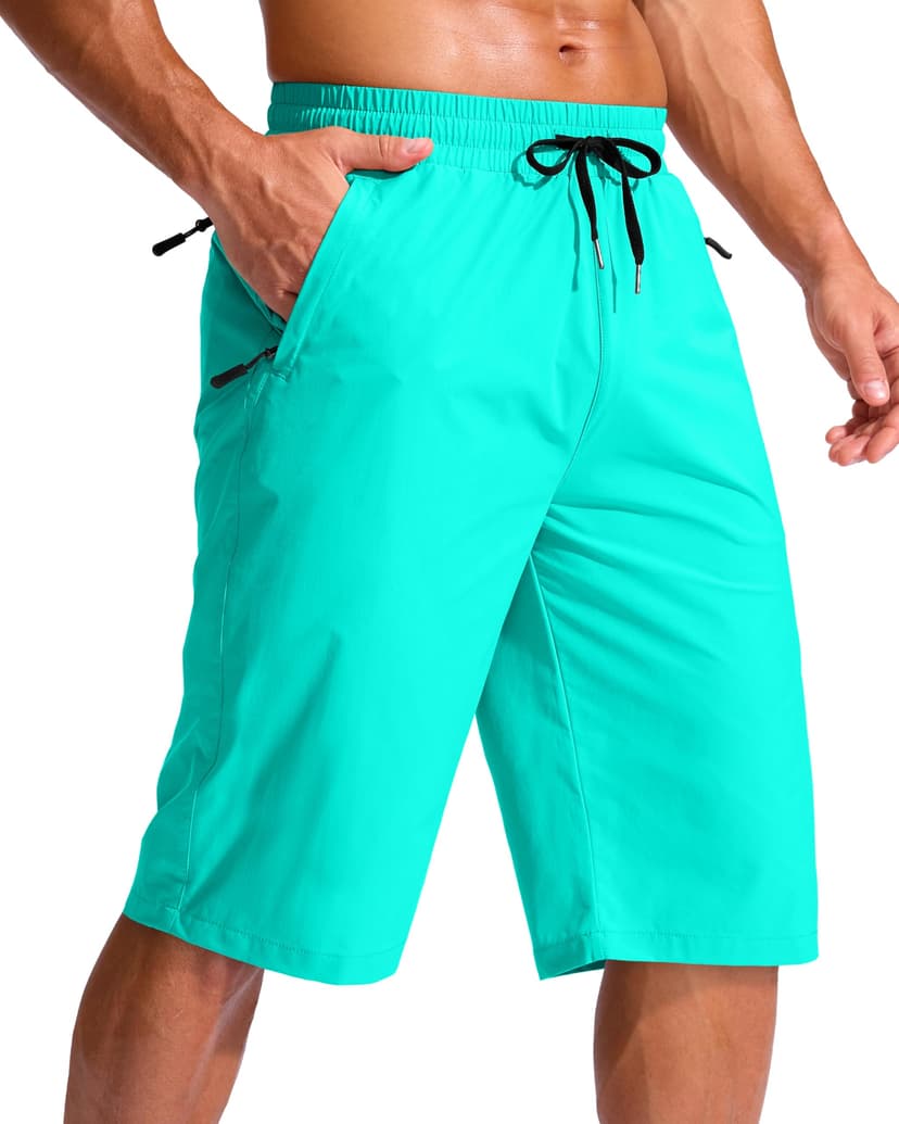 G Gradual Men's 11"/13" Board Shorts with 3 Zipper Pockets Long Swim Trunks Quick Dry Bathing Suit Beach Shorts No Liner