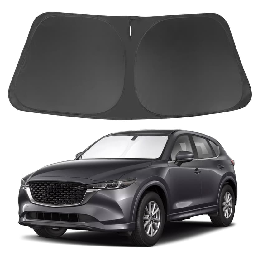 Windshield Sun Shade Custom Fit for 2017-2024 2025 2026 Mazda CX5 CX-5 Accessories Front Window Sunshade Shield Blocker Keeps Car Cool