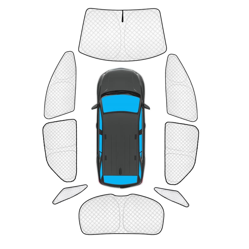 KMF 8pcs Thicken Sun Shades for Chevy Equinox 2018-2024 Accessories,Chevrolet Full Car Window Covers Sunshade for Windshield Side Rear, UV Block and Blackout Privacy for Car Camping Outdoor