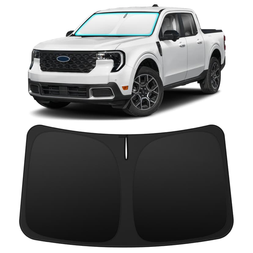 INSAUTO Custom Fit Windshield Sun Shade for Ford Maverick 2022-2026 | Foldable Front Window Sunshade Car Accessories, UV & Heat Reflector, Keeps Interior Cool, Includes Storage Bag
