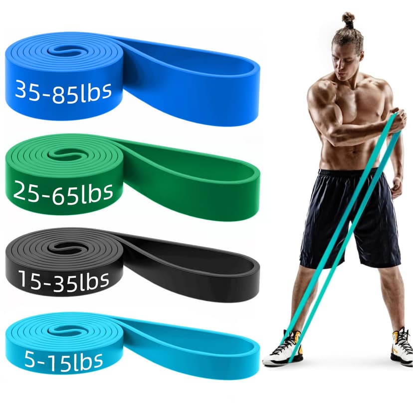 Pull Up Bands, Resistance Bands Set, Exercise Workout Bands for Men & Women, Ideal for Body Stretching, Physical Therapy and Muscle Training