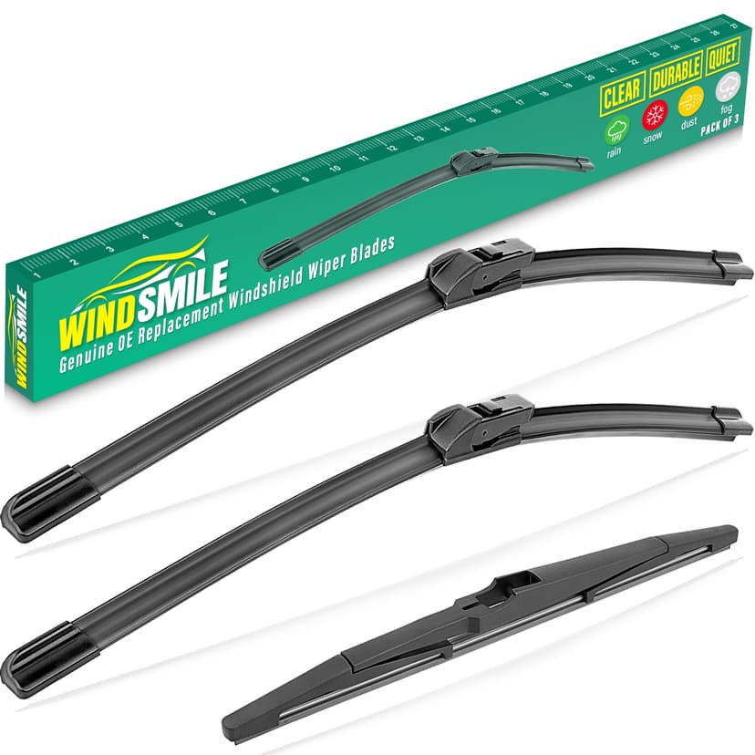 26" 16" 11" Windshield Wiper Blades Replacement for Chevrolet Chevy Trax 2024 2025 2026 Premium All Weather Front Rear Wipers Set - OEM Quality (Pack of 3)