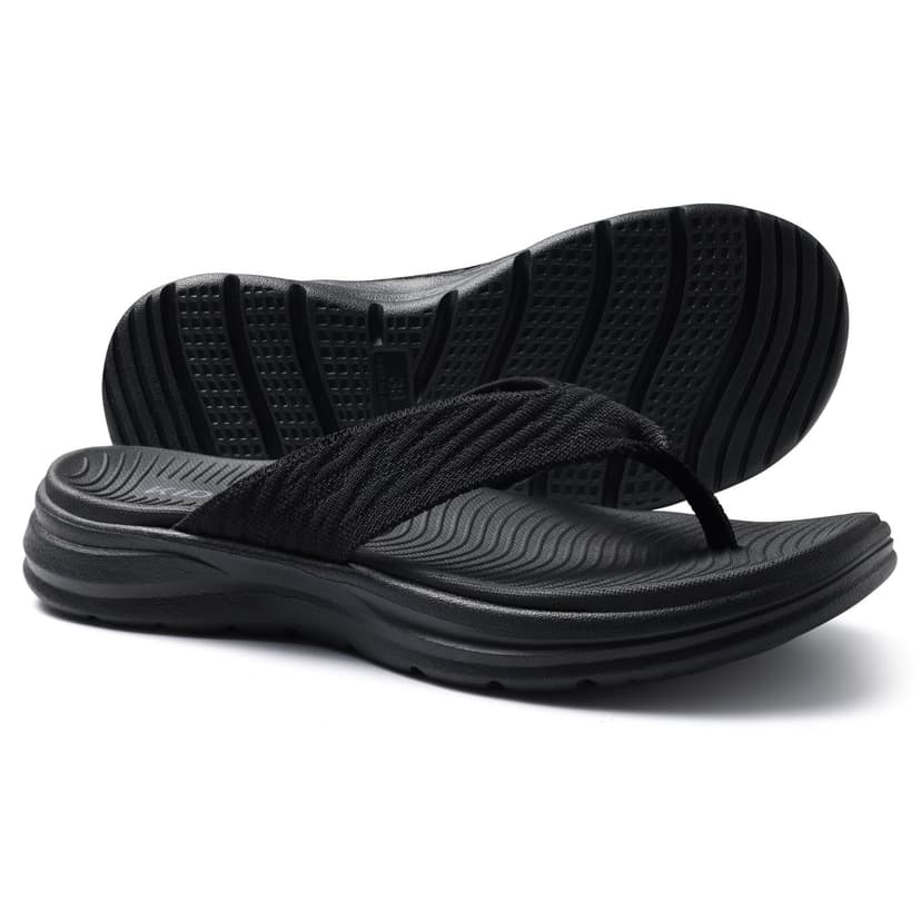 KIDMI Women's Arch Support Flip Flops with Soft Cushion Comfortable Summer Beach Slip On Walking Thong Sandals