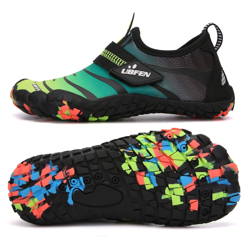 UBFEN Water Shoes for Kids Boys Girls Aqua Socks Barefoot Beach Sports Swim Pool Quick Dry Lightweight Toddler Little Big Kid