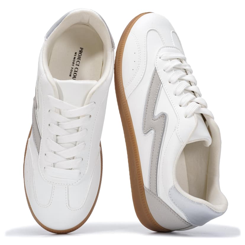 Project Cloud Non-Slip Fashion Sneakers for Women, Lace-Up Shoes | Memory Foam Insole Trendy Womens Footwear - Comfortable Casual Womens Sneakers - Stylish Shoes Women Breathable Footwear