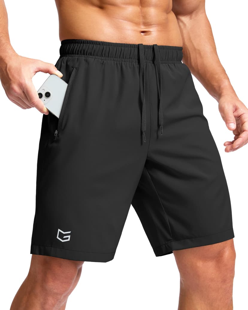 G Gradual Men's Athletic Running Shorts with 2 Zipper Pockets 7"/ 5"/ 9" | Quick Dry, Lightweight, Breathable, Moisture Wicking, Workout, Gym