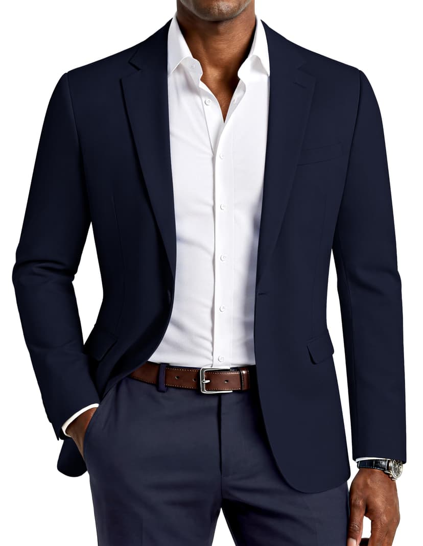 PJ PAUL JONES Men's Lightweight Sport Coat Casual One Button Blazer Breathable Sportcoat