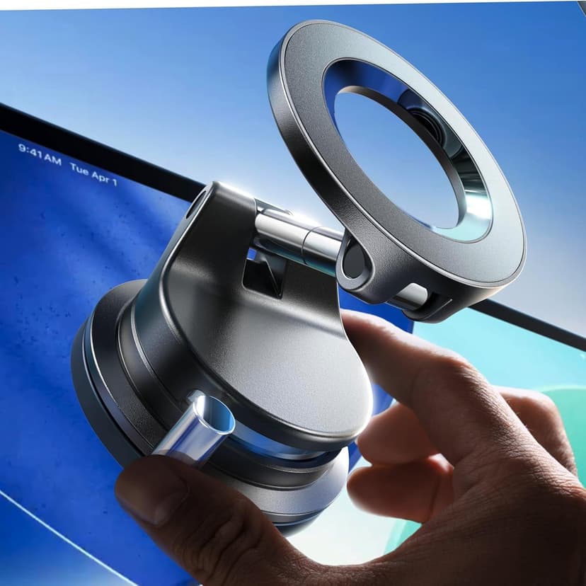 LISEN for MagSafe Car Mount [3800gf Strong Magnet & 90+LBS Suction] 360° Adjustable Vacuum Magnetic Phone Holders for Your Car, for iPhone 17 Pro Max 16 15 14 13 12 Plus Air for All Smartphones