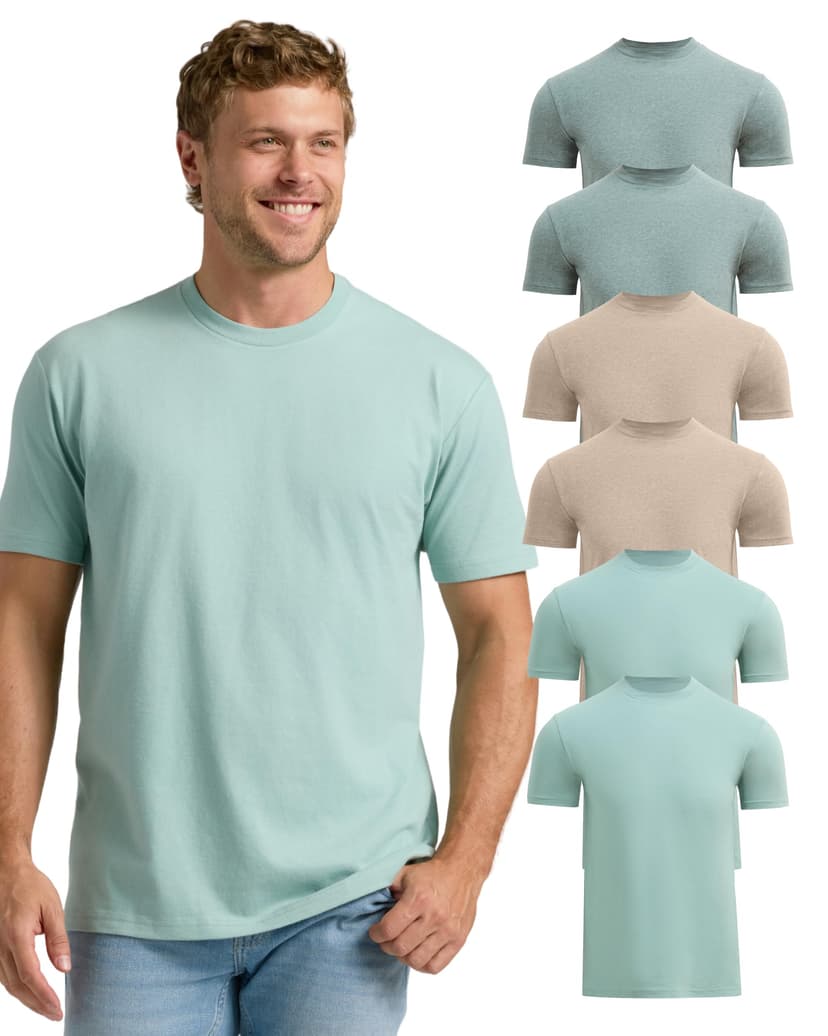 True Classic Mens T-Shirts – Short Sleeve Crew Neck T Shirts for Man, Cotton Blend Plain Novelty Men's T-Shirts