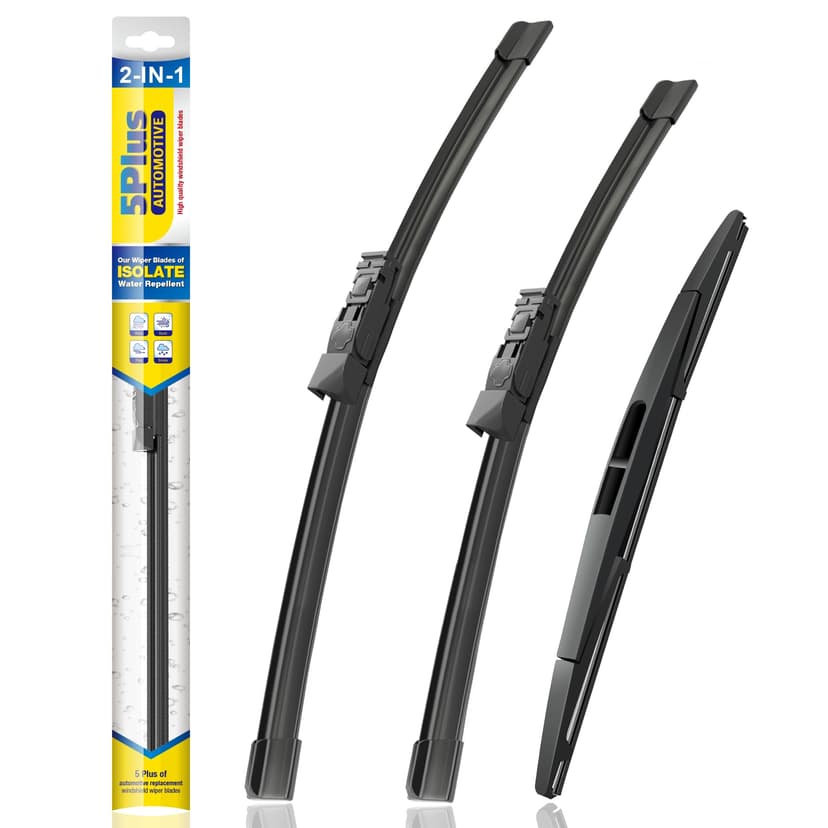 5 PLUS® Silicone Windshield Wiper Blades Replacement for 2024 2023 2022 2021 2020 2019 SUBARU Forester Wiper Blades(Set of 3),Automotive Replacement Windshield Wiper Blades-26"/17"/14"