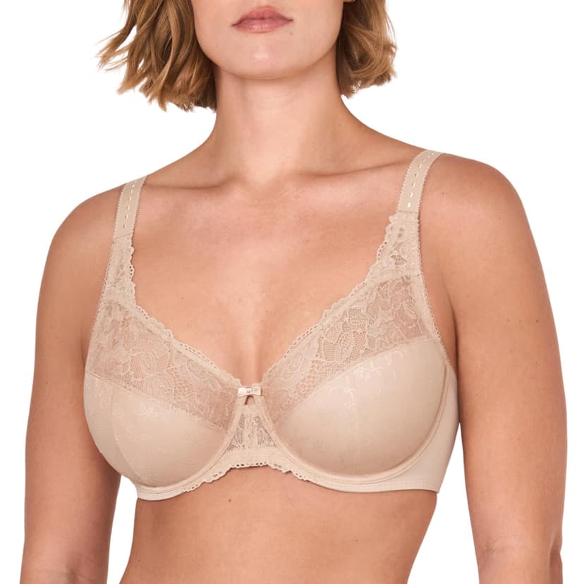 DELIMIRA Women's Lace Minimizer Full Coverage Bras | Plus Size, Underwire, No Padding Unlined, Classic