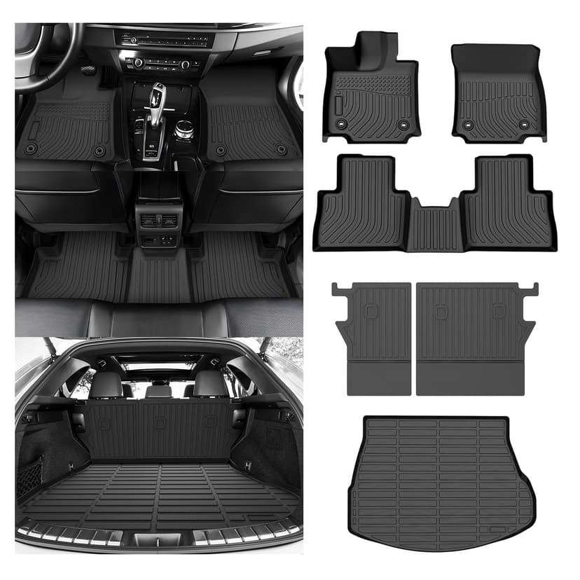 Cartist Floor Mats & Trunk Mats with Backrest Mats Fit for 2022-2025 2026 Lexus NX/NX250/NX350/NX350 F Sport/NX350h/NX450h+ Accessories All Weather Floor Mat(Not for Hybrid/Plug-in Hybrid)