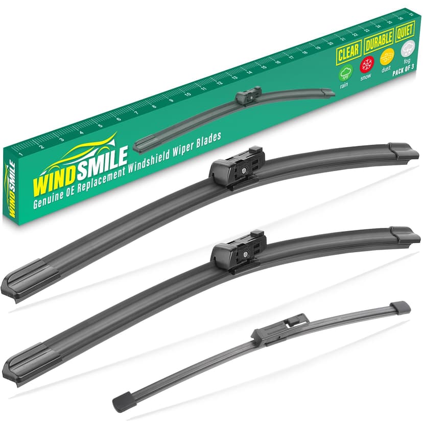WINDSMILE Windshield Wiper Blades Replacement for VW Volkswagen ID4 ID.4 | Fits 2021 2022 2023 2024 2025 Vw ID 4, 28"+18" Front & 12" Rear 3-Piece Set, Streak-Free & Quiet Wiping, Premium OEM Quality