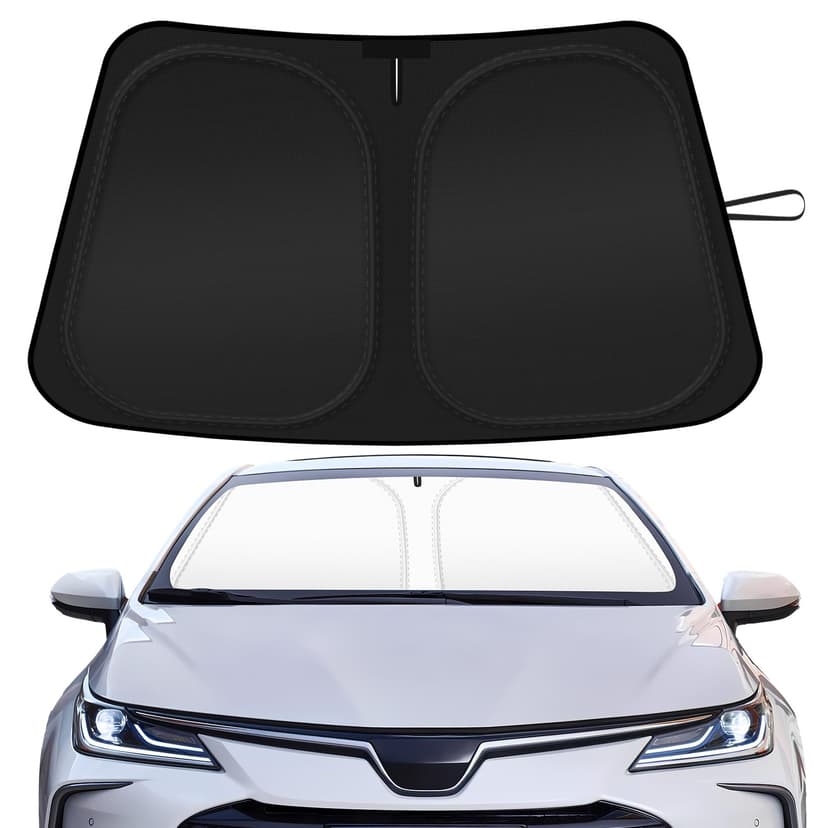 Car Windshield Sun Shade Compatible with 2020 2021 2022 2023 2024 2025 2026 Toyota Corolla Accessories Foldable Front Window Sunshade Custom Windshield Cover Sun Visor Block UV Rays