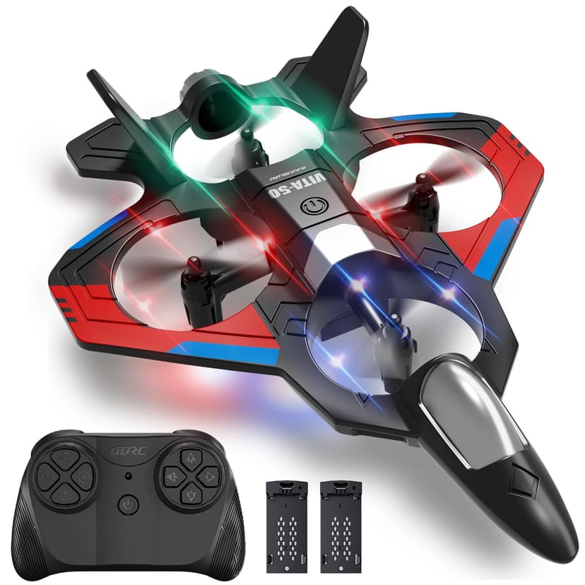 4DRC RC Planes Remote Control Airplanes for Kids, Foam Remote Control Planes for Kids Adults Beginners, Remote Control Helicopter Fighter Jet Drones for Kids Adults, 360° Flip Easy to Fly