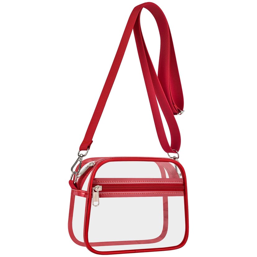 USPECLARE Clear Bag for Stadium Events Clear Sports Fan Handbags Purses | Unisex 0.4 mm Thickened Waterproof PVC,Approved for Concerts,Game Days,Outdoor Events