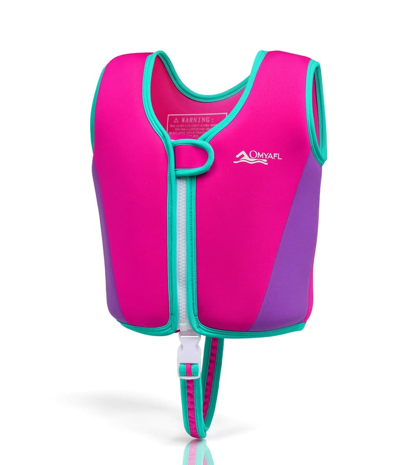 OMYAFL Toddler Swim Vest Kids Floaties Boys Girls Swim Float Jacket Buoyancy Swimwear