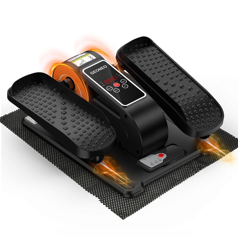 Under Desk Elliptical Machine, Electric Elliptical Leg Exerciser for Senior | Quiet and Compact Electric Seated Pedal Exerciser for Home with Monitor, Remote Control and 12 Adjustable Speeds