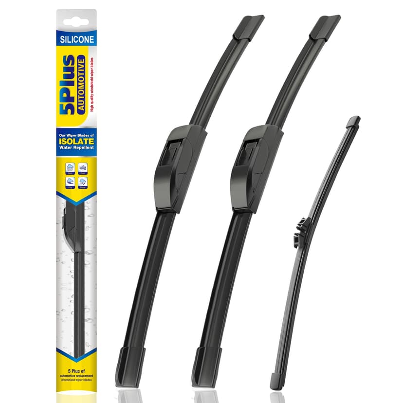 5 PLUS® Silicone Windshield Wipers Replacement for 2018-2024 FORD Expedition Wiper Blades(Set of 3),Automotive Replacement Windshield Wiper Blades For My Car-22"/22"/11"