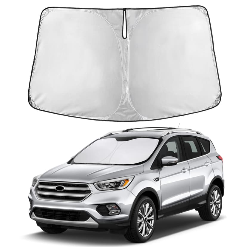 Autovir Windshield Sun Shade Fit for 2013-2017 2018 2019 Ford Escape Sunshade, Front Car Window Shades Sun Visor, Blocks UV Rays & Heat, Car Accessories