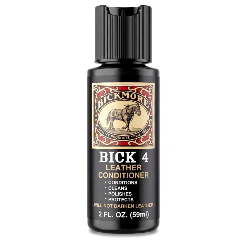 Bick 4 Leather Conditioner & Cleaner, Won't Darken Boots, Couch, Bags 2 oz | Made in USA, For Shoes, Furniture, Jackets, Auto Interiors, Apparel & Accessories
