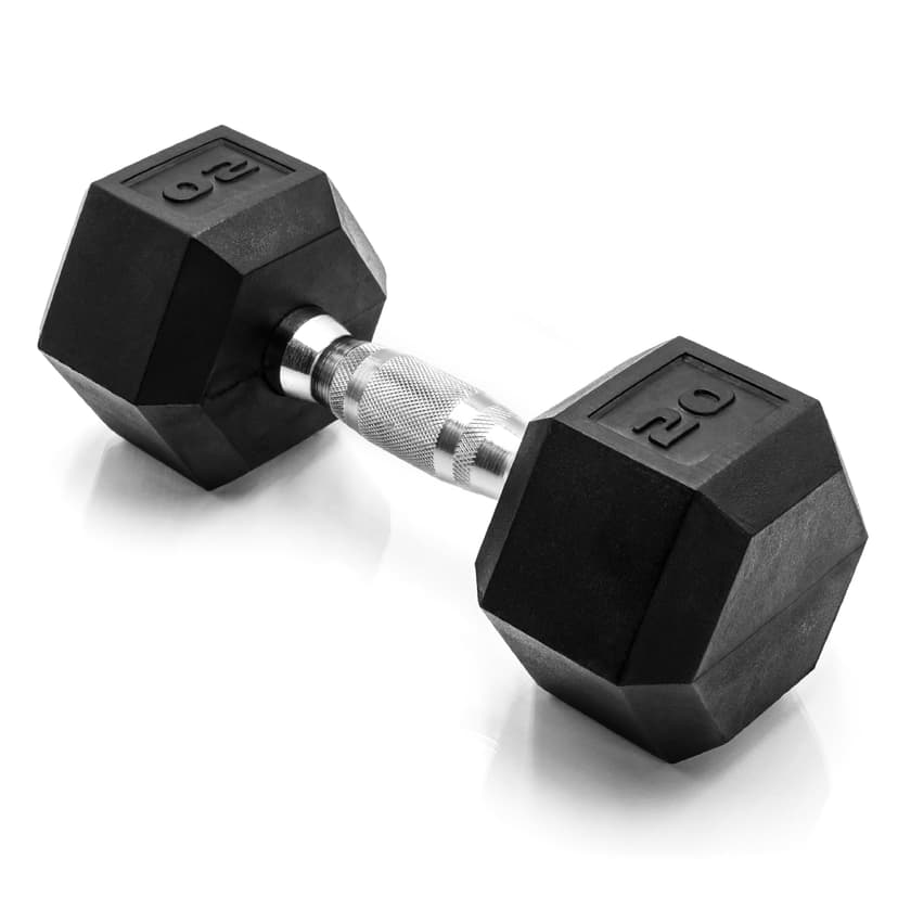CAP Barbell Coated Hex Dumbbell Weight - Single | 10-120 lbs | Multiple Options