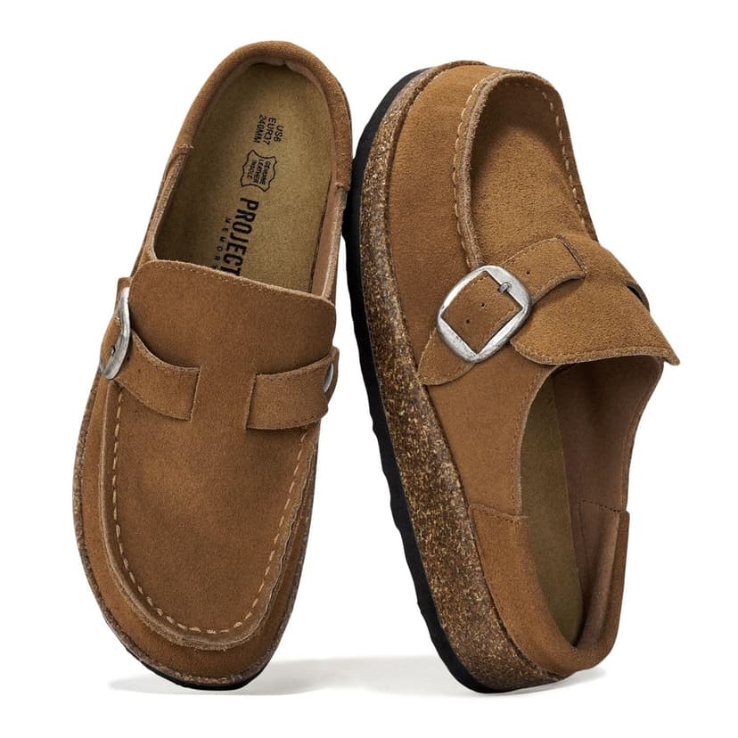 100% Genuine Leather Moccasin Style Clogs for Women - Fall Shoes for Women | Memory Foam Insole for Comfortability; Non-Slip and Durable Womens Clogs; Lightweight and Water-Resistant Mules for Women