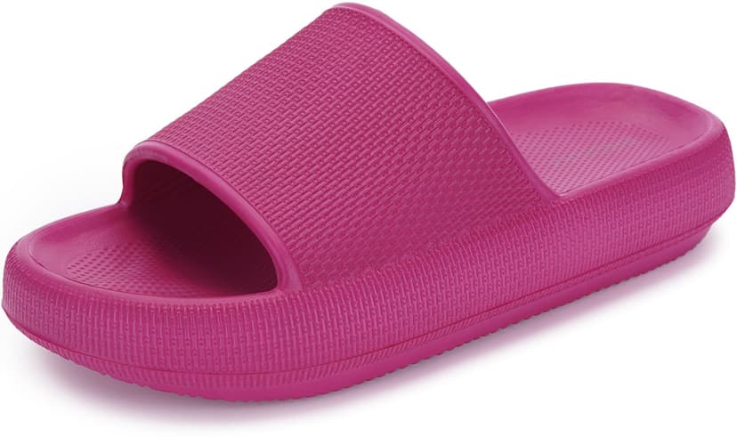BRONAX Pillow Slippers for Women and Men | House Slides Shower Sandals | Cushioned Thick Sole
