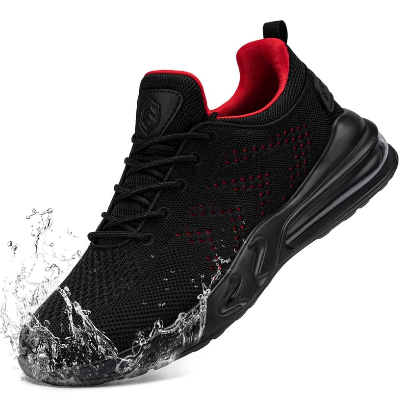 LARNMERN Men Non Slip Work Sneakers Water Resistant Food Service Zapatos Trabajo Antideslizantes Walking Shoes Waterproof Shoes Slip-on
