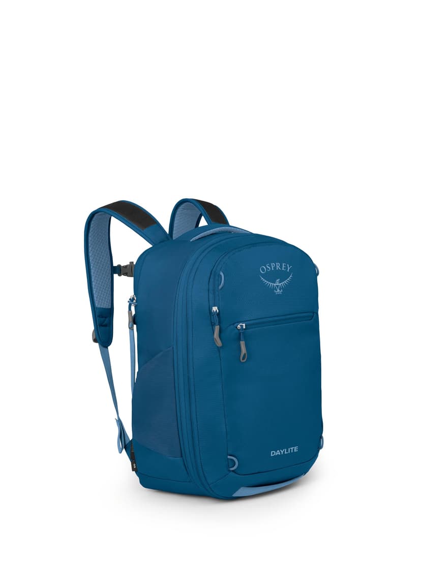 Osprey Daylite Expandable 26+6 Travel Pack, Blue OS | travel backpack, carry on bag, laptop sleeve, personal item, Blue color, OS size
