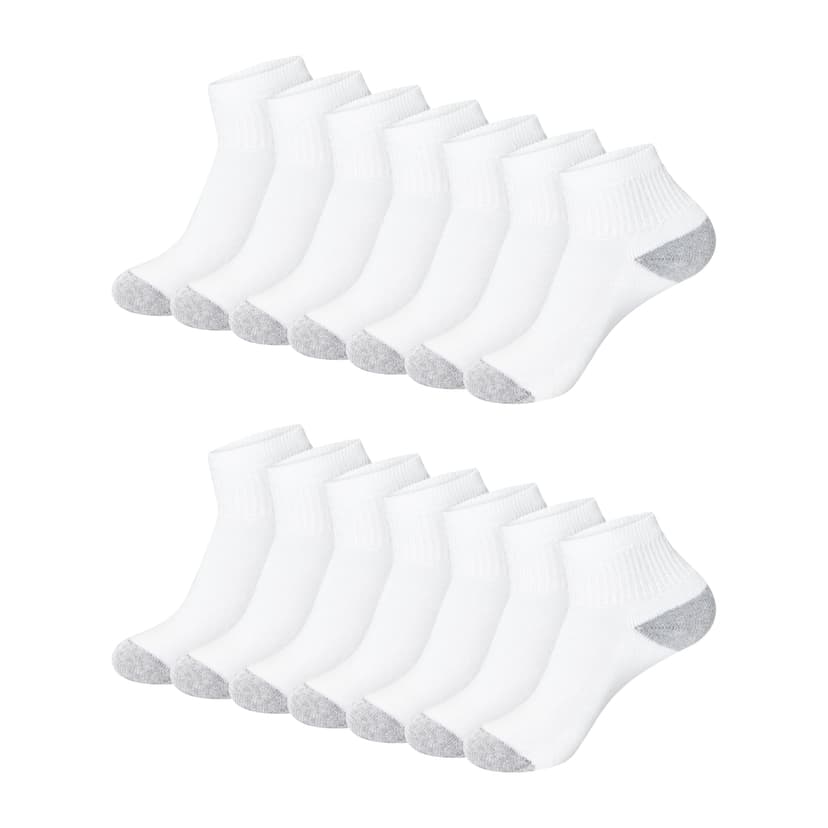 Hanes Women's Crew, Ankle, and No-Show Moisture-Wicking Cushioned Athletic Socks (14 Pack)